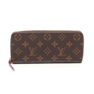 Louis Vuitton Brown Fuchsia Monogram Pink Monogram Long Wallet (Bi-Fold) (Pre-Owned)