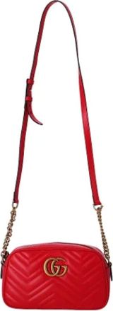 Gucci Pre-owned Cross Body Bags, female, Red, Size: ONE SIZE Pre-owned Leather gucci-bags
