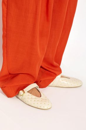 Ferragamo Ballet Flats Nena, Womens, Cream