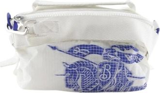 Burberry Vintage, unisex, Wit, ONE Size, Nylon, Pre-owned Nylon Schoudertas