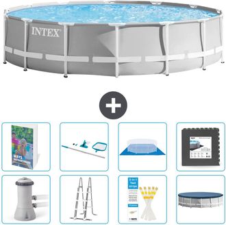 Intex Piscina Prism Frame Redonda - 427x107 Cm - 9-piezas S565