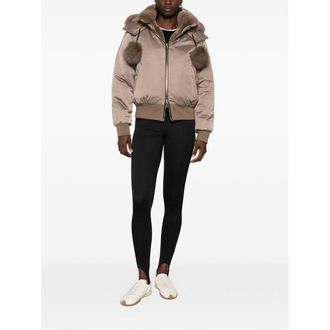 Moose Knuckles Fur-Trimmed Hooded Down Jacket - Beige