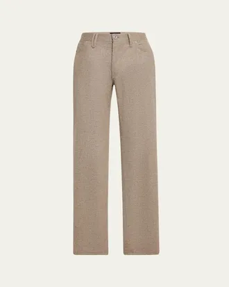 Brioni Mens Meribel Wool Flannel 5-Pocket Pants