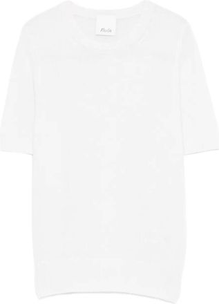 Allude Gebreid T-shirt - Wit
