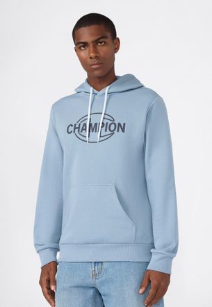 Champion Kapuzensweatshirt CHAMPION Graphic Hoodie, Herren, Gr. XXL (60/62), clbl, Obermaterial: 55% Baumwolle, 45% Polyester, Sweatshirts Kapuzensweatshirt