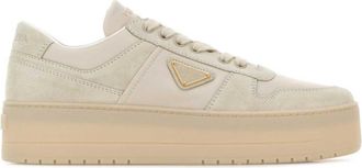 Prada Sand Beige Logo Sneakers