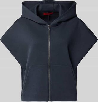 Max & Co. Loose Fit Sweatjacke aus Baumwoll-Mix Modell GATTINI in Marine, Gr&ouml;&szlig;e XL