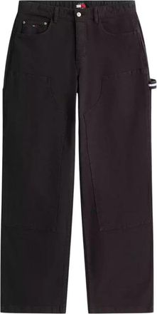 Tommy Jeans Timmerman Broek met Modern Ontwerp - Heren - Straight fit broeken - Zwart - W30 L32 - Katoen - Broeken