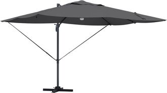 vidaXL Parasol Roma de Brazo Lateral Antracita, Negro Vidaxl