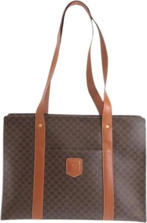Celine Pre-owned Tote Bags, female, Brown, Size: ONE SIZE Pre-owned Leather Vintage Tote Bag