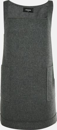 Dsquared2 Grey Felt Mini Dress