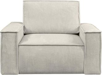 VENTE-UNIQUE.COM Sill&oacute;n cl&aacute;sico terciopelo beige