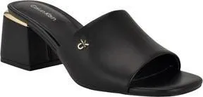 Calvin Klein Rowena Block Heel Sandal in Black at Nordstrom Rack, Size 7.5