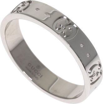 Gucci White Gold (18K) Band Ring (Pre-Owned)