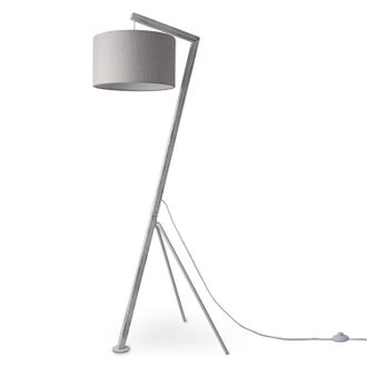 Paco Home Paco Home Luminaria Pie L&aacute;mpara Pie Sal&oacute;n Pantalla L&aacute;mpara Lectura Mesilla Colgante L&aacute;mpara De Pie - Blanco, Gris (&oslash;38cm)