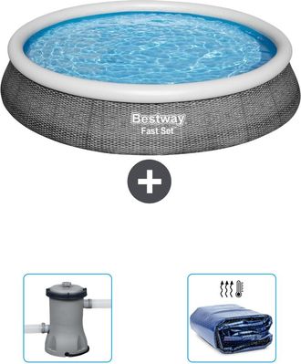 Bestway Piscina Bestway Fast Set Redonda - 396x84 Cm - 5-piezas S22280
