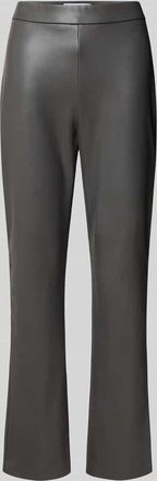 Raffaello Rossi Raffaello Rossi Flared Bootcut Hose in Leder-Optik Modell MACY in Dunkelgrau, Größe 38