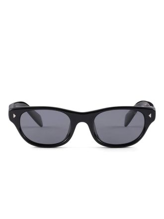 Prada round-frame sunglasses - women - Recycled Bio Acetate - One Size - Black