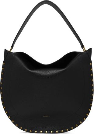 Isabel Marant Oskan Hobo Soft - Dames - Schoudertassen - Zwart - ONE Size - Leer - Tassen