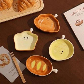 OEM Juego De 4 Cuencos Para Salsas, Bol Para Servir, Bonito Molde De Cer&aacute;mica Para Pan, Aderezos, Cuenco Para Salsa Casera, Caqui, Beige
