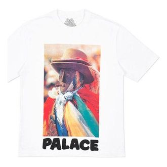 Palace Stoggie White Chest Back Printing Short Sleeve Unisex P18FW053