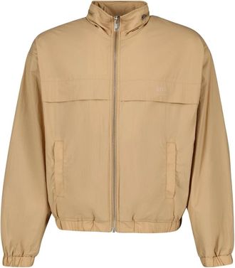 Ami Light Jackets, male, Beige, Size: XS Beige Technical Windbreaker Jacket Unisex