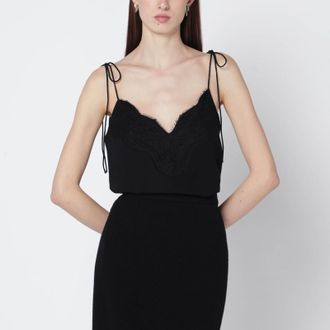 Valentino Black silk top