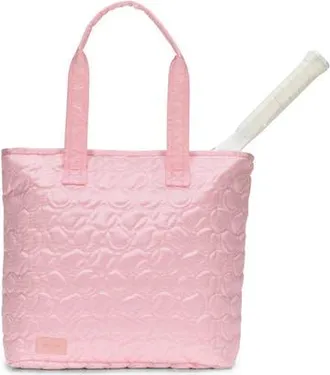 Ame & Lulu Tennis Court Carryall in Light Pink Tennis Balls at Nordstrom, Size Medium