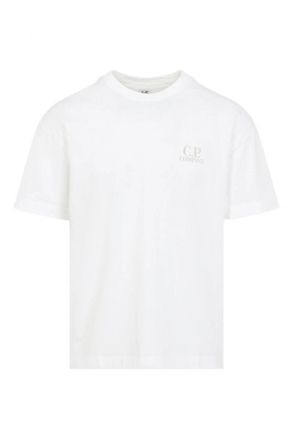 C.P. Company 30/1 BRANDED T SHIRT Size: XXL, colour: WHITE