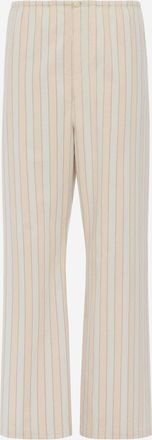 Maison Margiela Gestreifte Baumwollhose von Maison Margiela