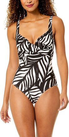 Anne Cole Drape Front Underwire One-Piece