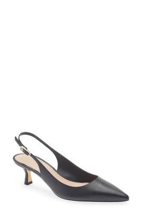 Stuart Weitzman Isla 50 Slingback Pump in Black at Nordstrom Rack, Size 11.5