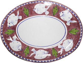 Arcucci poiseidone edge. oval tray 43 cm