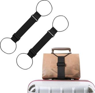 No Brand Correas El&aacute;sticas Ajustables Para Equipaje: Accesorios Port&aacute;tiles Para Asegurar El Equipaje De Forma Segura