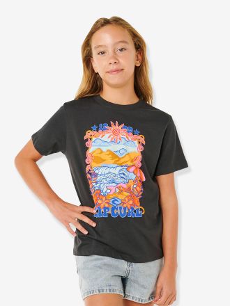 Rip Curl M&auml;dchen T-Shirt mit Grafik-Print 1969 RIP CURL schwarz