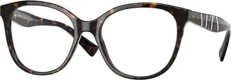 Valentino VA30145196 Square Full Rim Tortoiseshell Eyeglasses - Brown