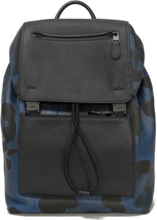Coach blue Leather Backpack (Pre-Owned)