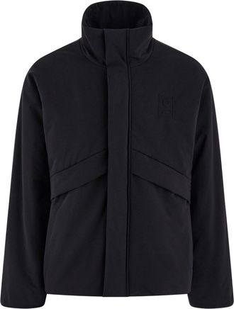 Ferragamo panelled cotton jacket - men - Polyester/Cotton - 50 - Black
