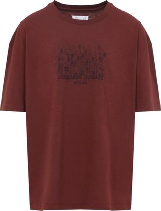 Maison Margiela Red Cotton Regular Fit T-Shirt