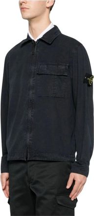 Stone Island Hombre, Chaquetas, Azul, Talla: L