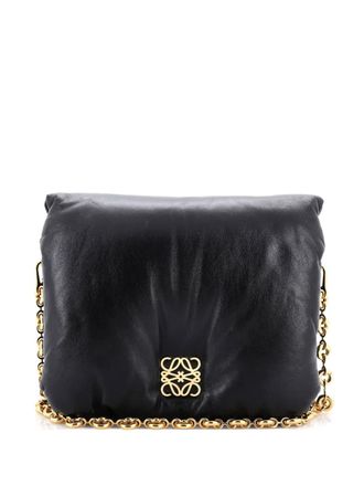 Loewe Goya Puffer Bag Leather Medium shoulder bag - Nero