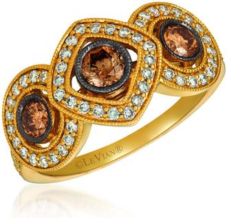 Le Vian Ladies Deco Rings set in 14K Honey Gold