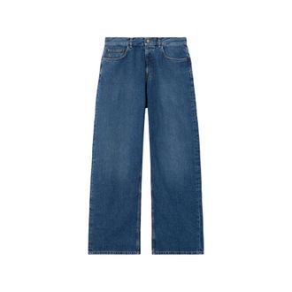 Palm Angels Loose-fit Jeans, male, Blue, Size: W32 Loose-fit Jeans