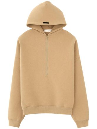 Fear of God Essentials Cropped Half Zip Hoodie