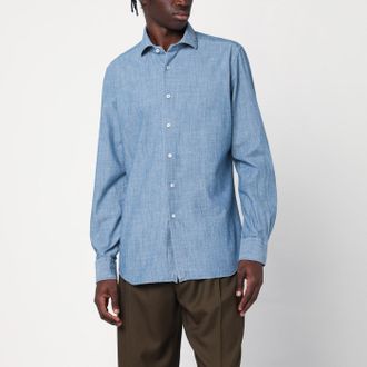 Xacus Light denim Tailor Fit shirt