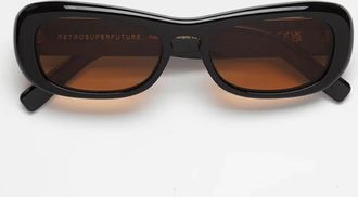 Retro Superfuture Sunglasses Sugo Refined Pjv Black/Orange Unisex