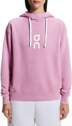 On Club Oversize Organic Cotton Blend Hoodie in Sakura at Nordstrom, Size X-Small