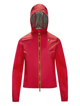 K-Way hooded zip-front jacket - women - Nylon - 44 - Red