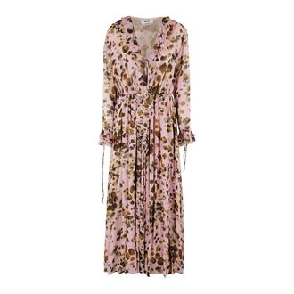 Msgm Msgm, Dames, Jurken, Veelkleurig, Maat: 2XS Viscose