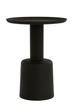 Light & Living Light&living - Mesa Auxiliar Milaki Negra - &Oslash;40x52 Cm